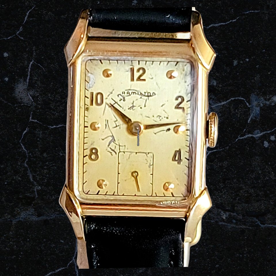 IMG_9081 Hamilton Mens watch Unisex Manual winding Gold Steel Hamilton Grade 982 Replica 5