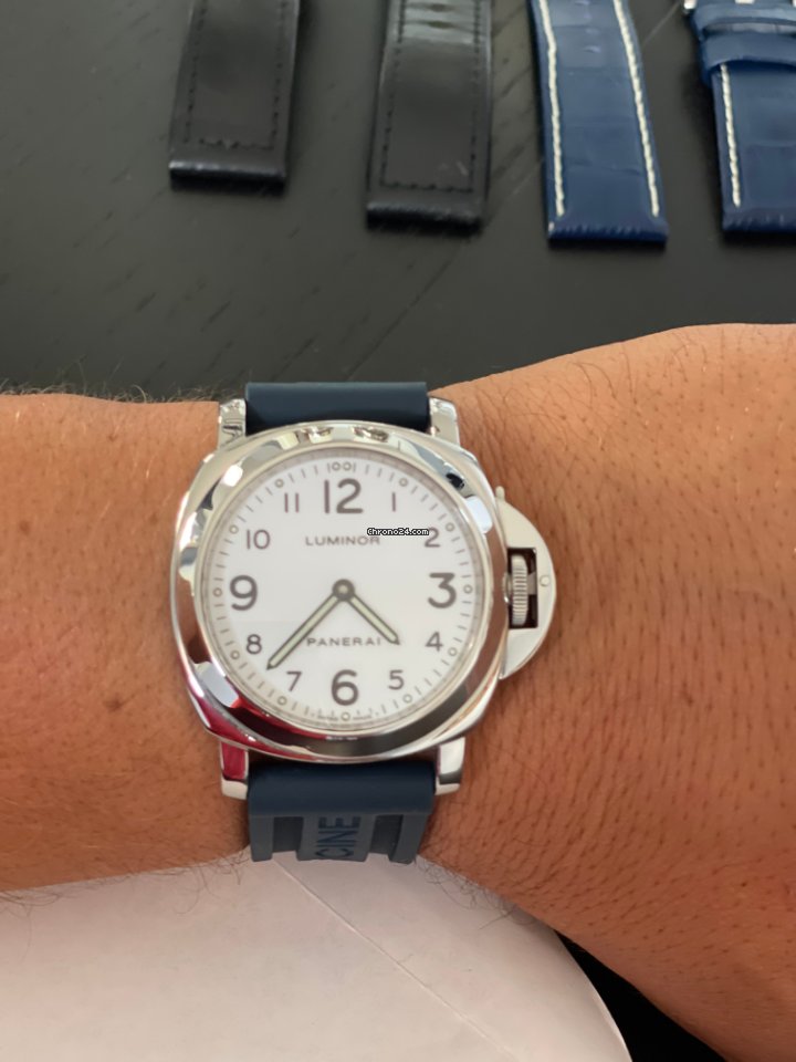 IMG_9081 Panerai Luminor Base Mens watch Unisex Manual winding Steel PAM 00010 Replica 5