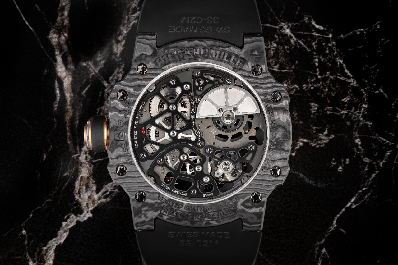 IMG_9081 Richard Mille Mens watch Unisex Automatic Carbon RM33-02 Replica 5