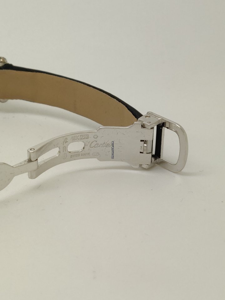 IMG_9081 Cartier Tonneau Womens watch Manual winding White gold 2711 Replica 5