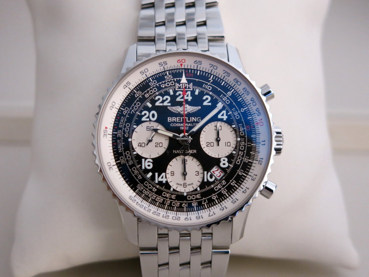 IMG_9081 Breitling Navitimer Cosmonaute Mens watch Unisex Manual winding Steel AB021012 BB59 Replica 5