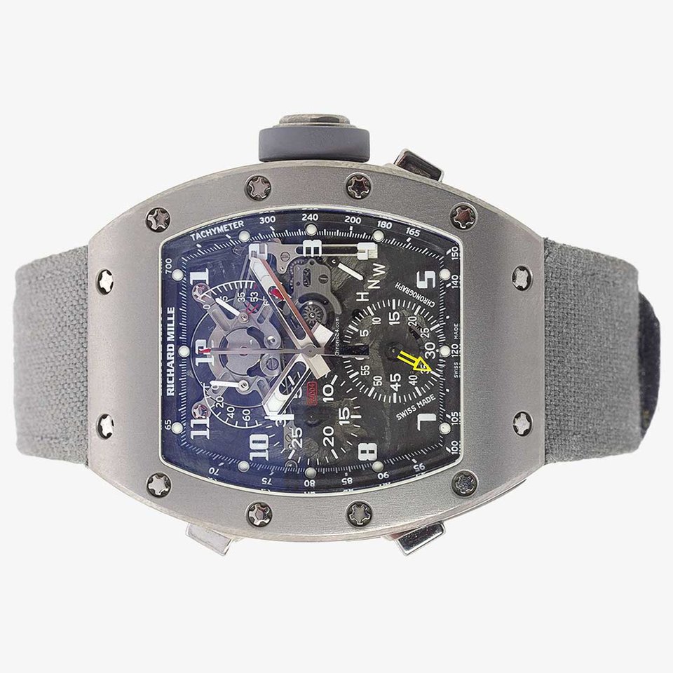 IMG_9081 Richard Mille Mens watch Unisex Manual winding Titanium RM 004 Replica 5