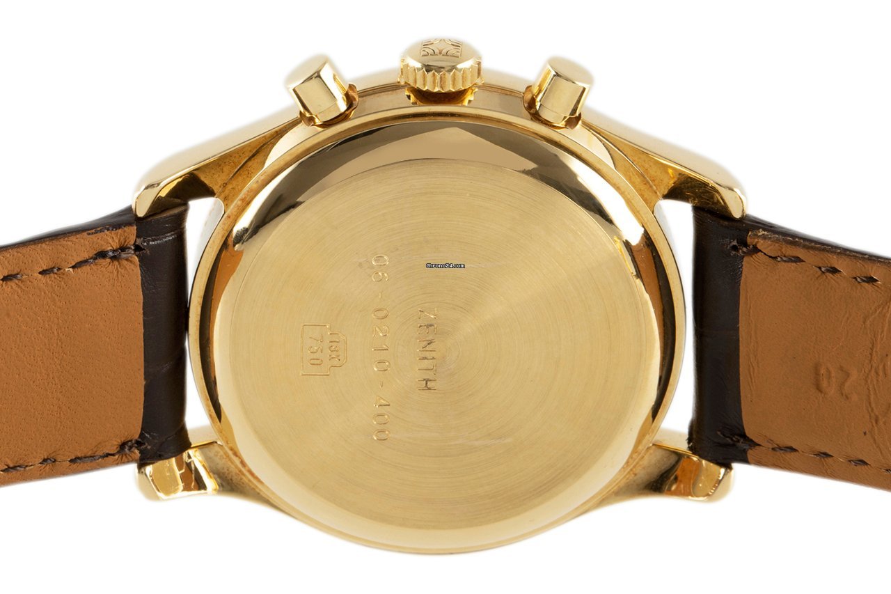 IMG_9081 Zenith El Primero Chronograph Mens watch Unisex Automatic Yellow gold 06-0210-400 Replica 5