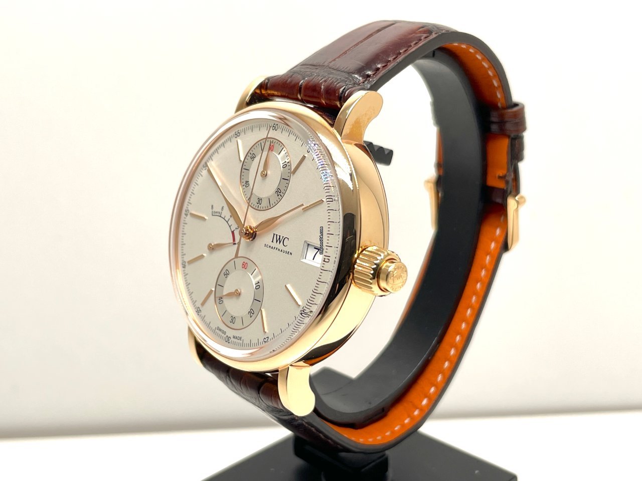 IWC Portofino Hand-Wound Manual winding Rose gold IW515104 Replica 5