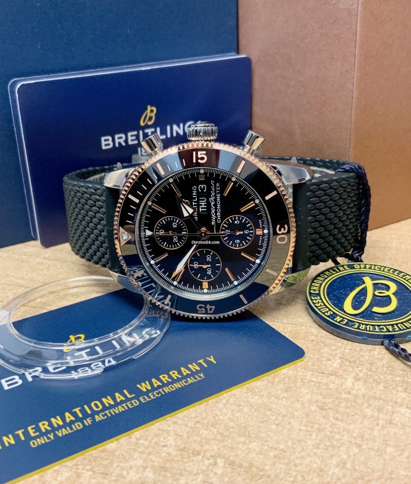 IMG_9081 Breitling Superocean Heritage Mens watch Unisex Automatic Gold Steel U13313121B1S1 Replica 5