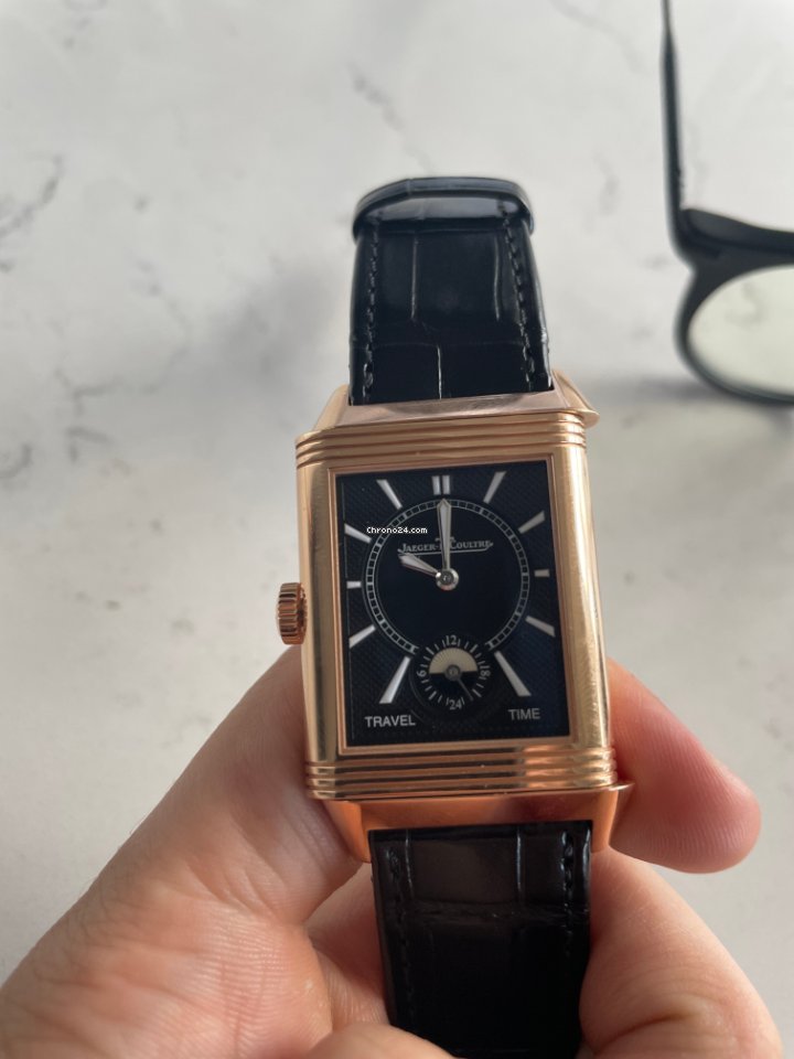 IMG_9081 Jaeger-LeCoultre Reverso Duoface Mens watch Unisex Manual winding Rose gold 3842520 Replica 5