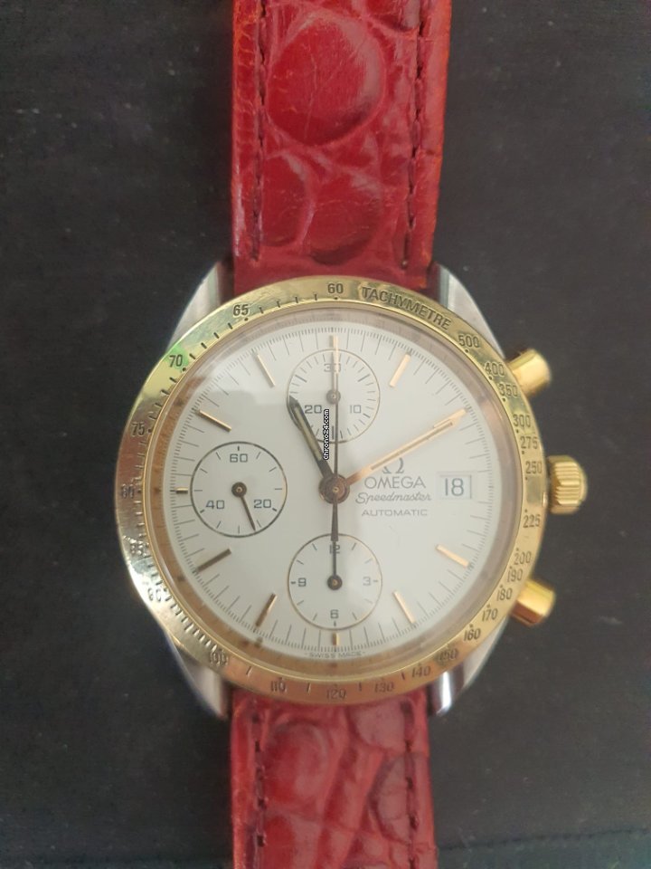 IMG_9081 Omega Speedmaster Mens watch Unisex Automatic Gold Steel 1750043 Replica 5