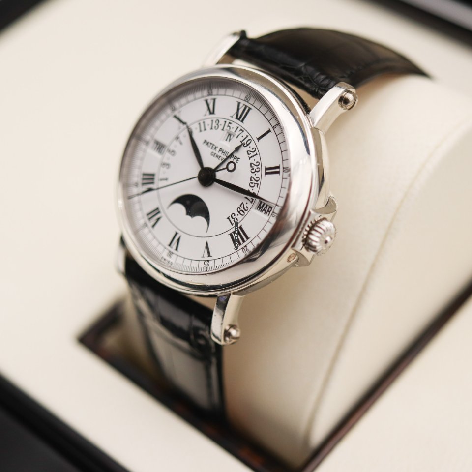 Patek Philippe Perpetual Calendar Mens watch Unisex Automatic Platinum 5059P Replica 5
