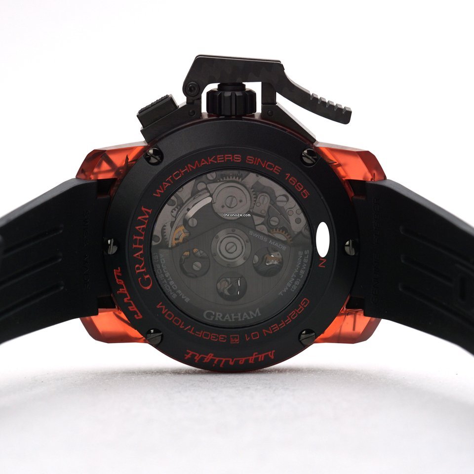 Graham Chronofighter Mens watch Unisex Automatic Carbon 2CCCK.B41A Replica 5