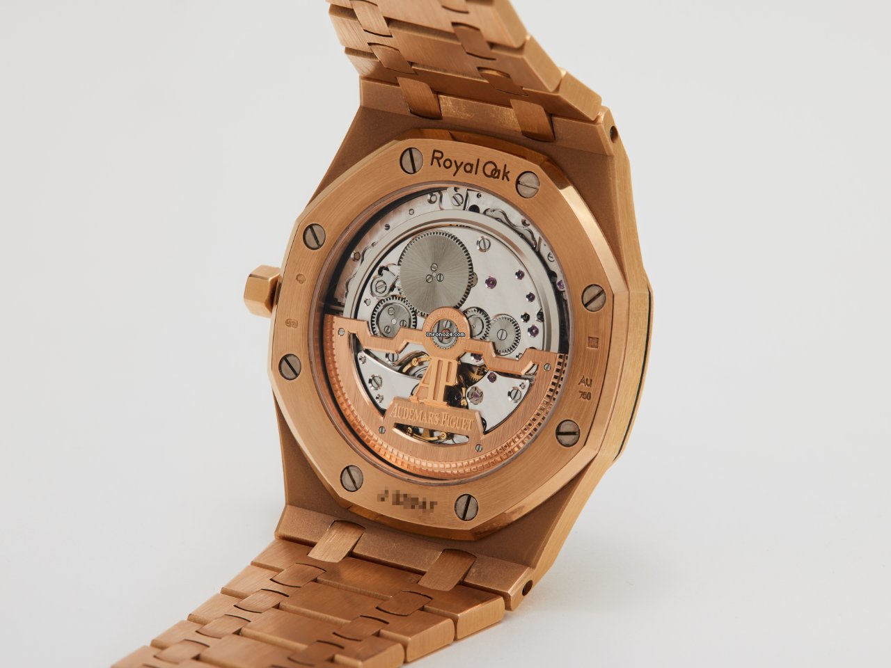 IMG_9081 Audemars Piguet Royal Oak Jumbo Mens watch Unisex Automatic Rose gold 15202OR.OO.1240OR.01 Replica 5