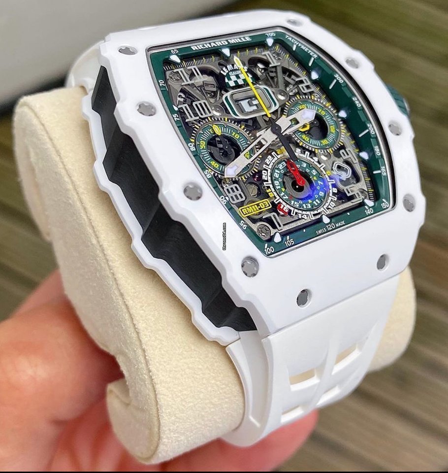 Richard Mille Mens watch Unisex Automatic Ceramic Richard Mille 11-03 LeMans Edition Replica 5