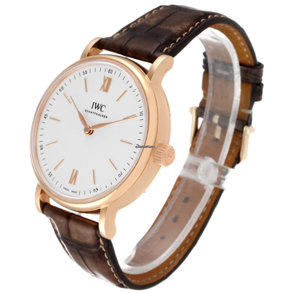 IMG_9081 IWC Portofino Mens watch Unisex Manual winding Rose gold IW511101 Replica 5