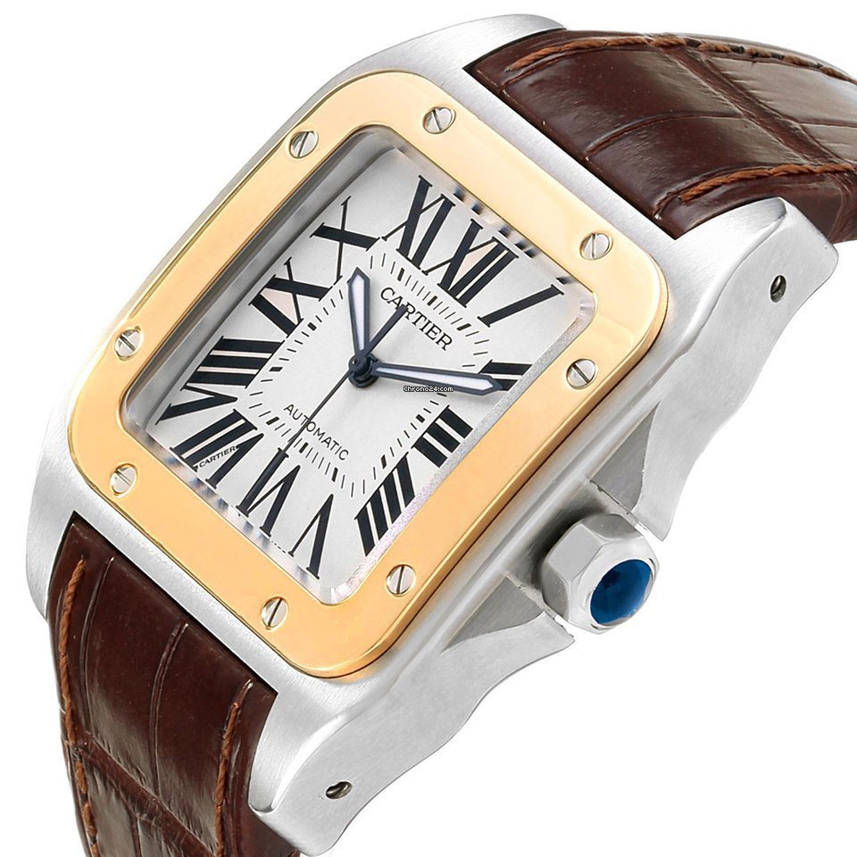 Cartier Santos 100 Mens watch Unisex Automatic Steel W20072X7 Replica 5