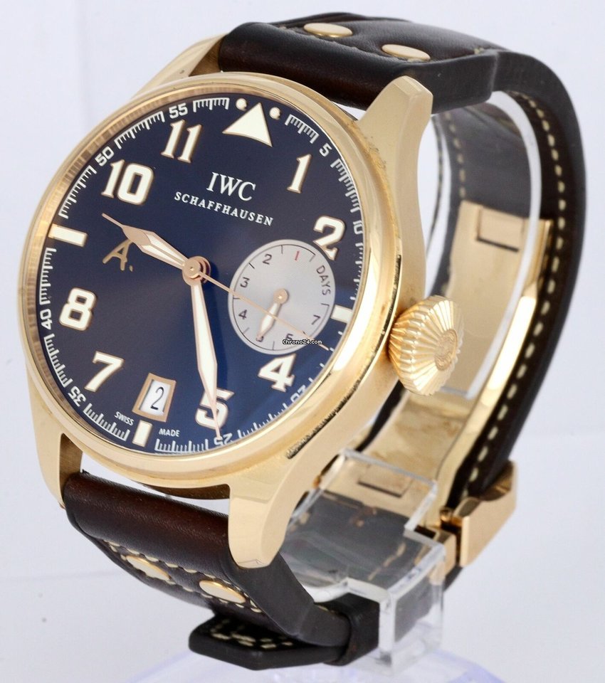 IWC Big Pilot Mens watch Unisex Automatic Rose gold IW500421 Replica 5