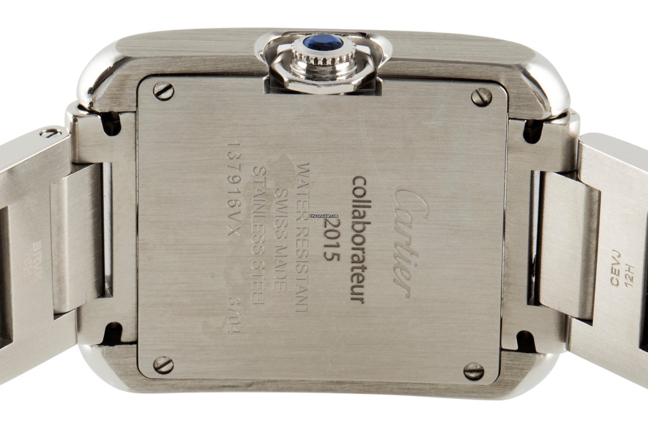 IMG_9081 Cartier Tank Anglaise Womens watch Quartz Steel W5310044 Replica 5