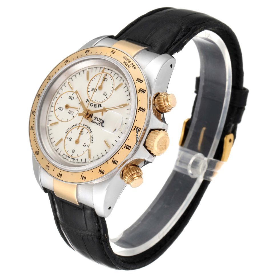 IMG_9081 Tudor Tiger Prince Date Mens watch Unisex Automatic Gold Steel 79263 Replica 5