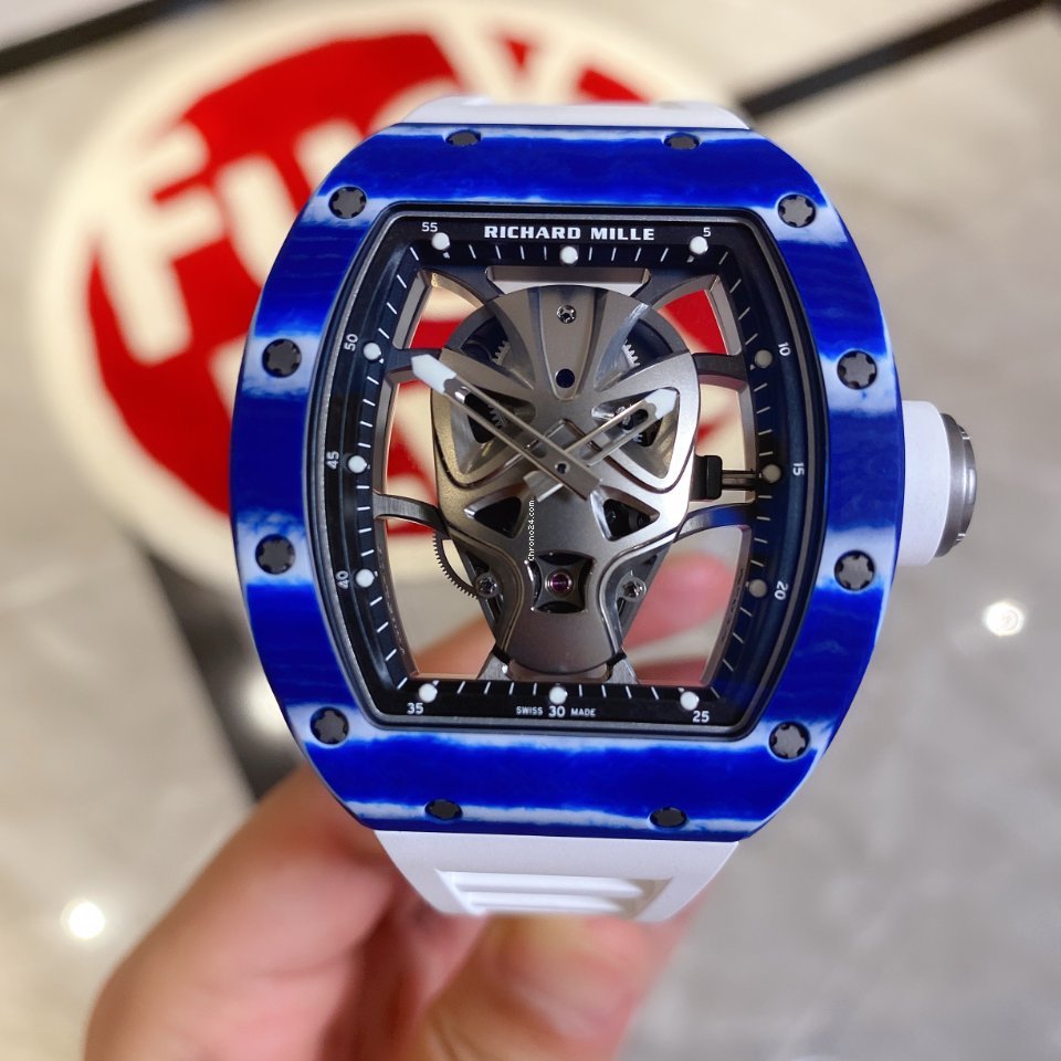IMG_9081 Richard Mille RM 052 Mens watch Unisex Manual winding Ceramic RM 52-01 Replica 5