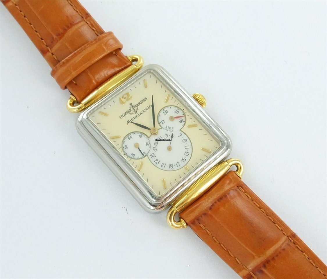 IMG_9081 Ulysse Nardin Michelangelo Automatic Gold Steel 174-44 Replica 5
