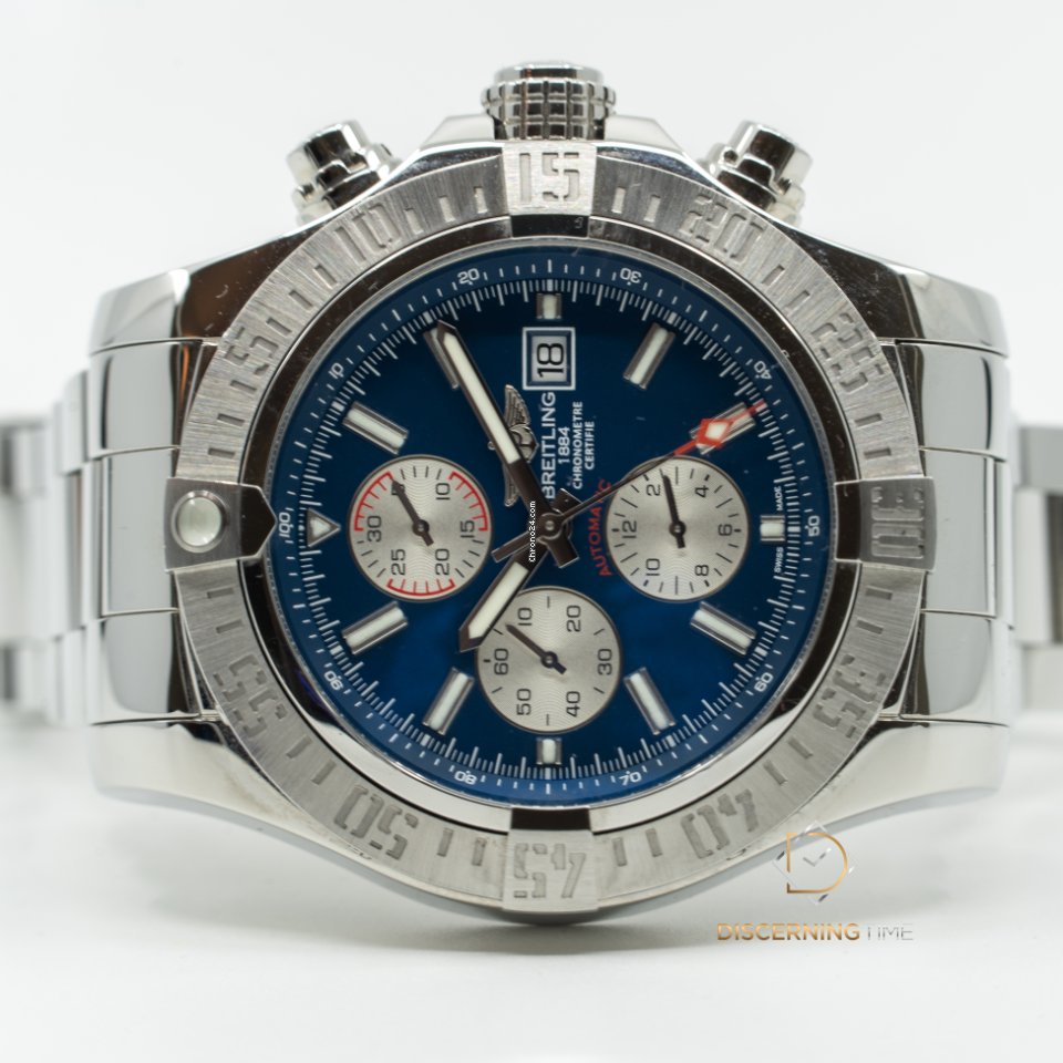 IMG_9081 Breitling Super Avenger II Mens watch Unisex Automatic Steel A1337111 BC29 168A Replica 5