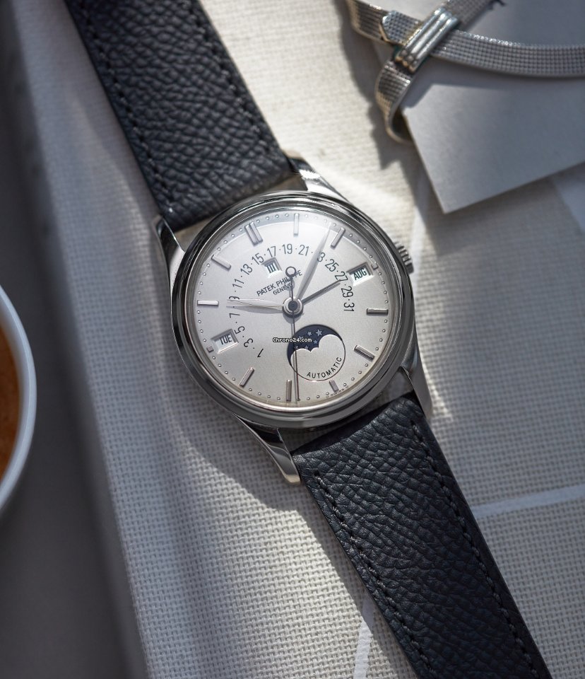 IMG_9081 Patek Philippe Perpetual Calendar Mens watch Unisex Automatic White gold 5050G, Perpetual Calendar, White Gold Replica 5
