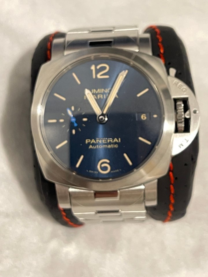 IMG_9081 Panerai Luminor Marina Automatic Mens watch Unisex Automatic Steel PAM 01028 Replica 5