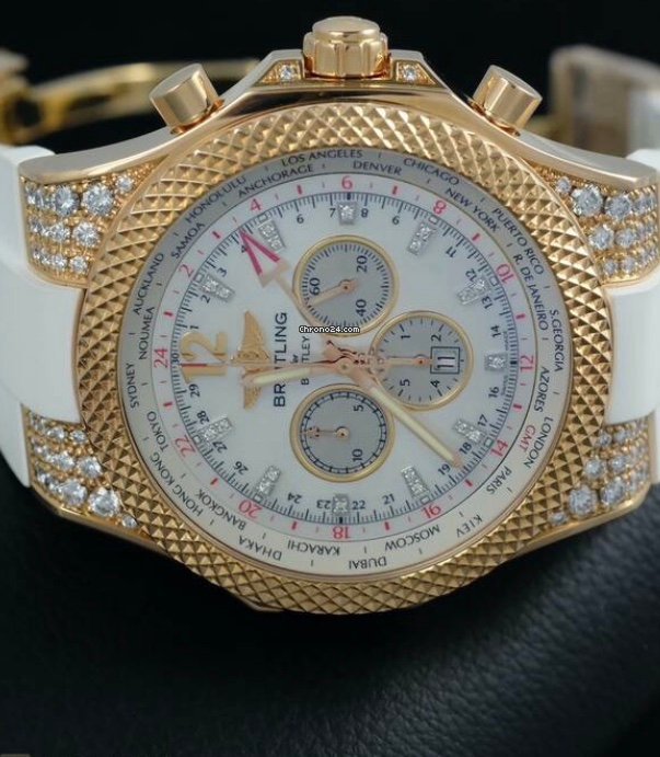 IMG_9081 Breitling Bentley GMT Mens watch Unisex Automatic Rose gold R47362 Replica 5