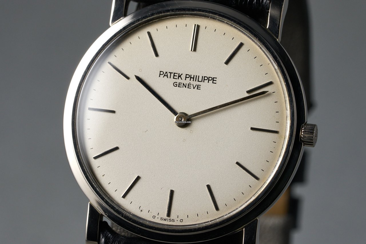 IMG_9081 Patek Philippe Calatrava Mens watch Unisex Manual winding White gold 3520G Replica 5