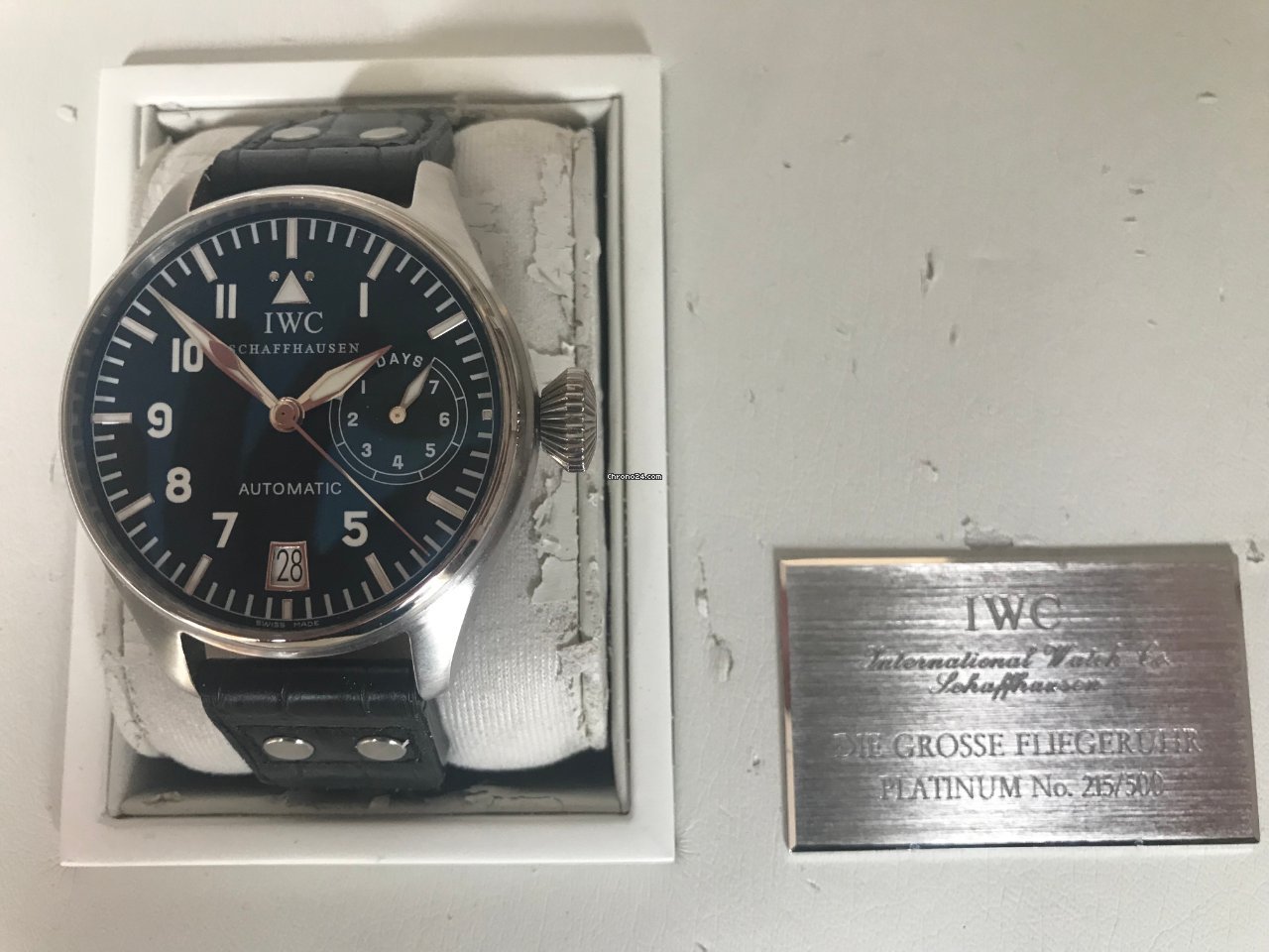 IMG_9081 IWC Big Pilot Mens watch Unisex Automatic Platinum IW5002 Replica 5