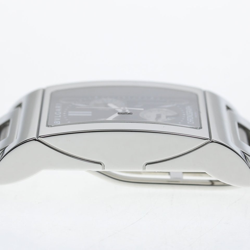 IMG_9081 Bulgari Rettangolo Mens watch Unisex Quartz Steel RTC49S Replica 5