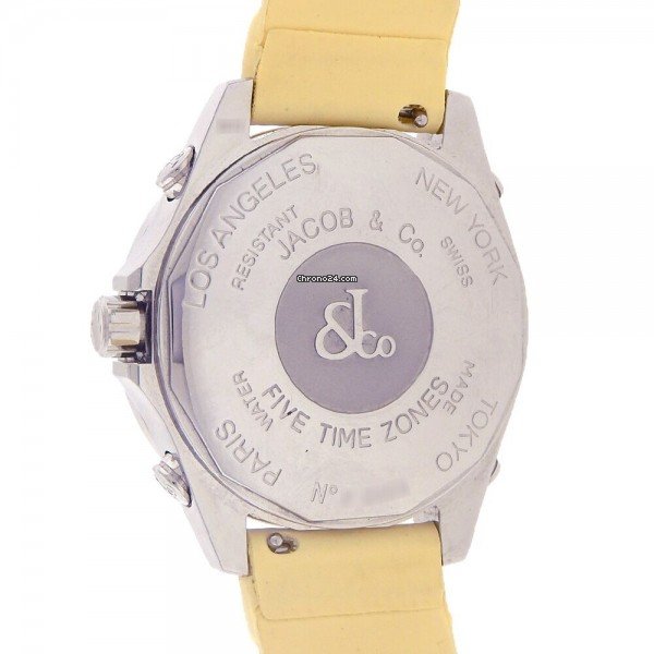 IMG_9081 Jacob & Co. Five Time Zone Mens watch Unisex Quartz Steel JCM44 Replica 5