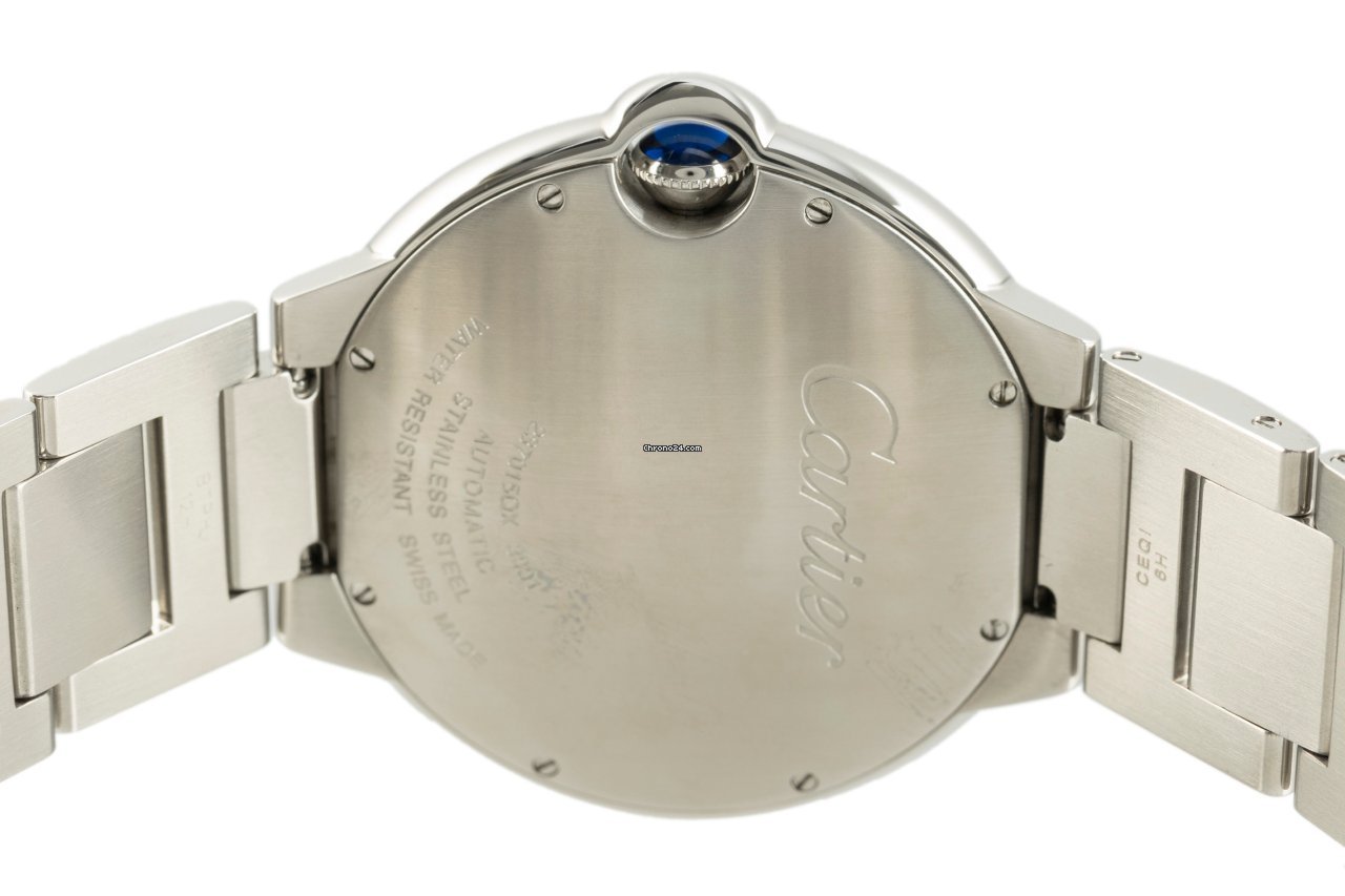 IMG_9081 Cartier Ballon Bleu 42mm Mens watch Unisex Automatic Steel 3001 Replica 5