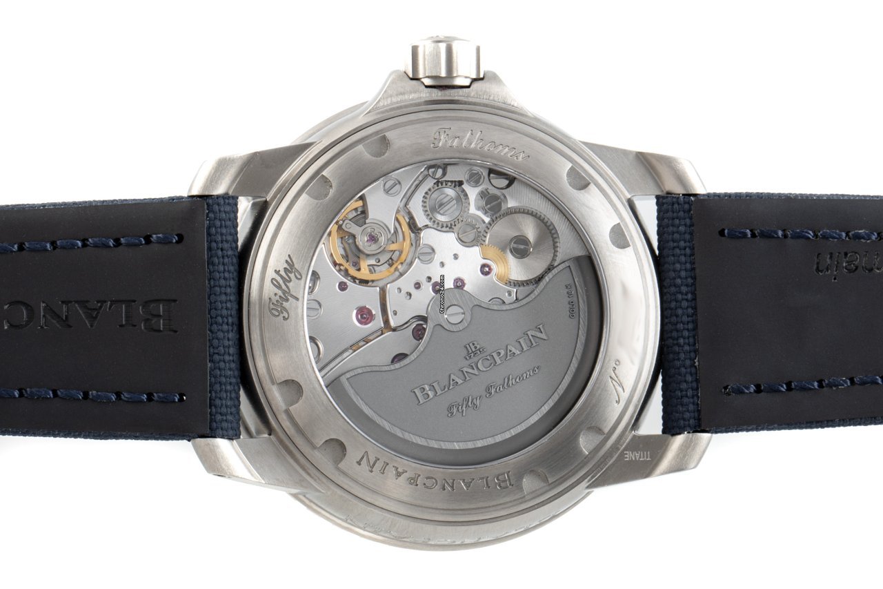 IMG_9081 Blancpain Fifty Fathoms Mens watch Unisex Automatic Titanium 5015 12B40 052A Replica 5