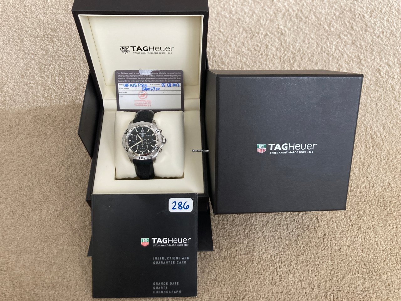 IMG_9081 TAG Heuer Aquaracer 300M Mens watch Unisex Manual winding CAF101E.FT8011 Replica 5
