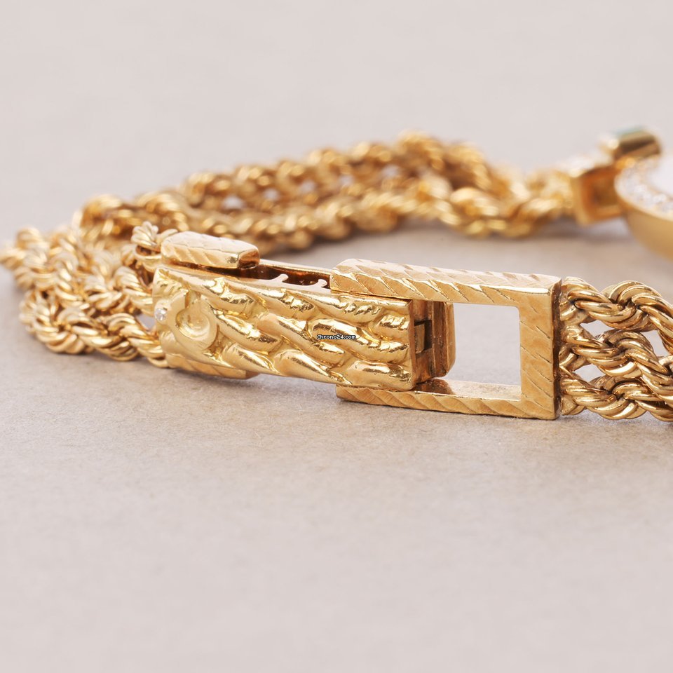 IMG_9081 Chopard Happy Diamonds Womens watch Quartz Yellow gold 4066 Replica 5