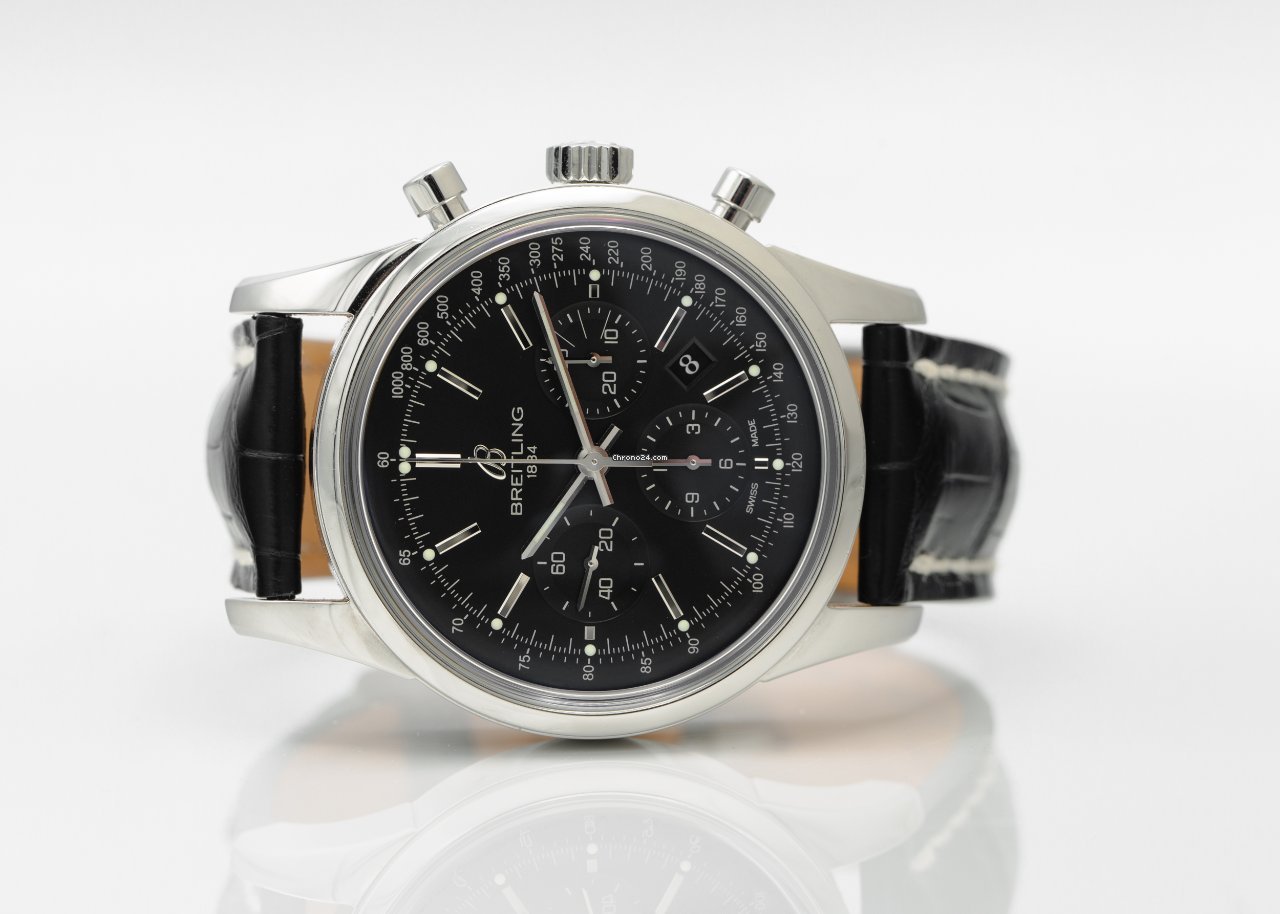 Breitling Transocean Chronograph Mens watch Unisex Automatic Steel AB015212 BA99 Replica 5