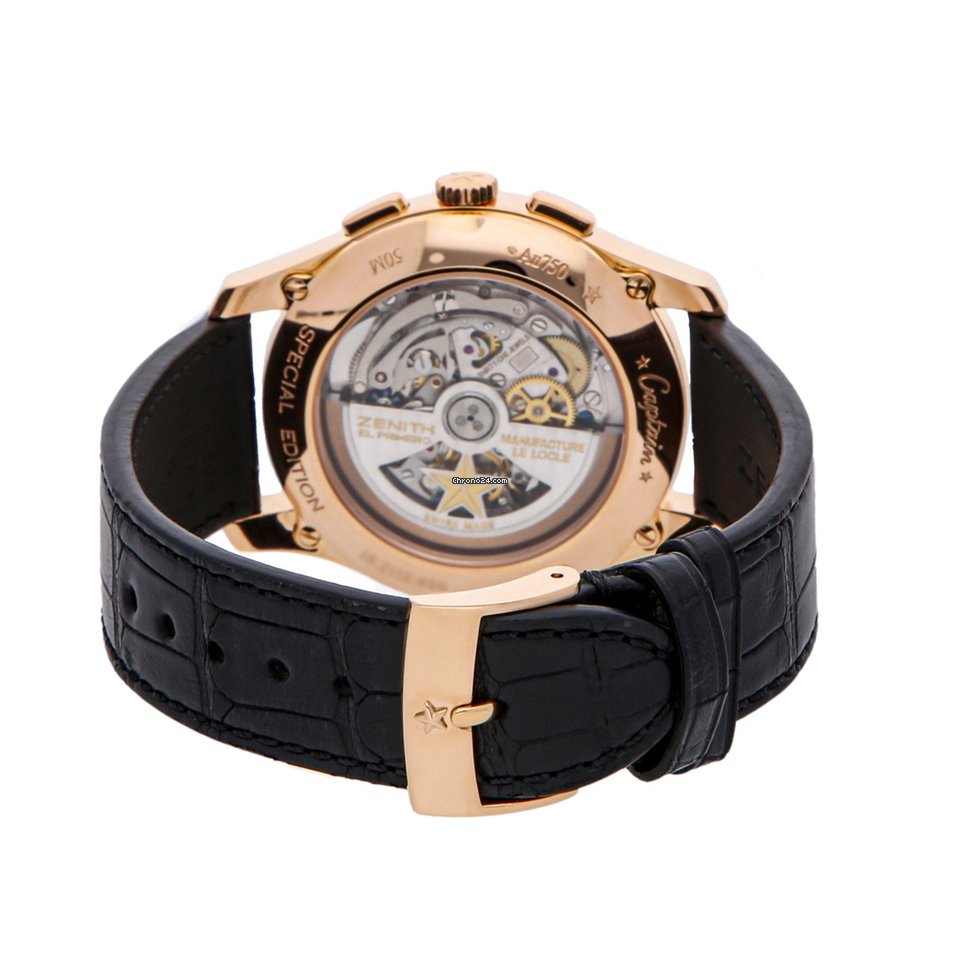 IMG_9081 Zenith Captain Chronograph Mens watch Unisex Automatic Rose gold 18.2112.400 23.C493 Replica 5