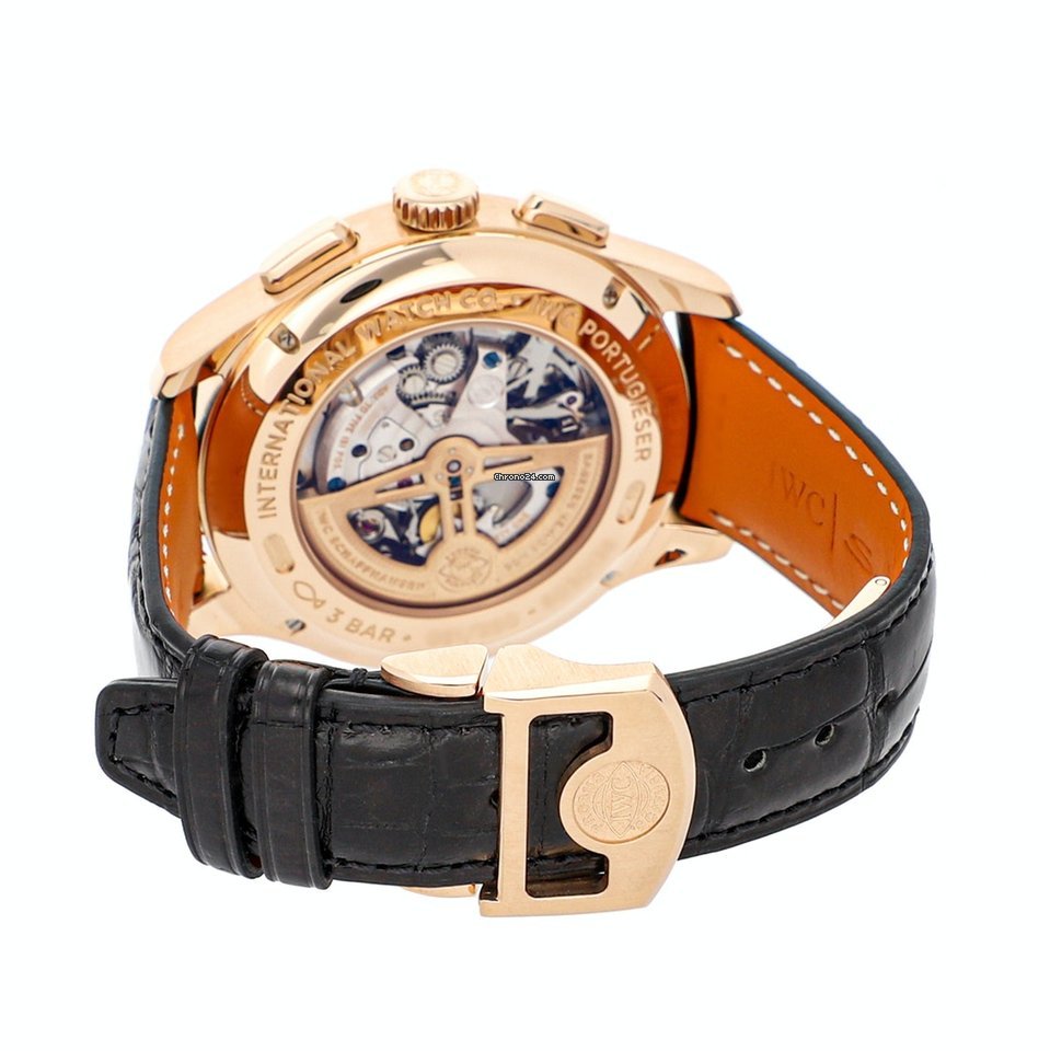 IMG_9081 IWC Portuguese Perpetual Calendar Digital Date-Month Mens watch Unisex Automatic Rose gold IW3972-04 Replica 5