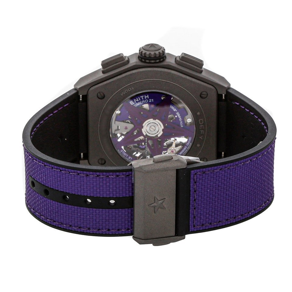 IMG_9081 Zenith Defy El Primero Mens watch Unisex Automatic Titanium 97.9001.9004 80.R922 Replica 5