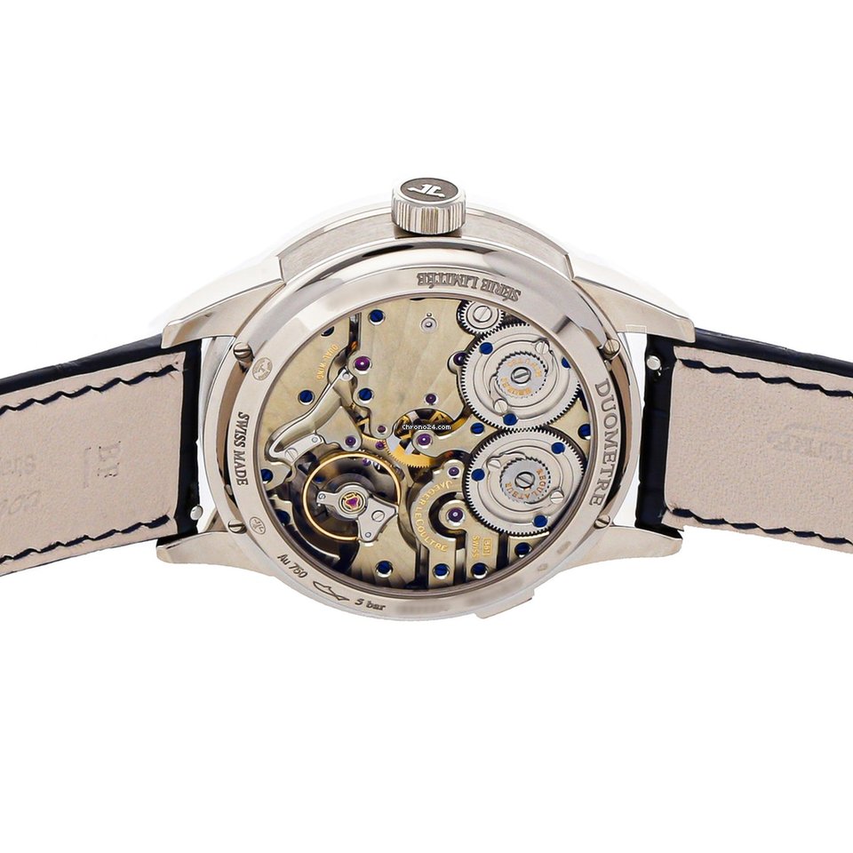 IMG_9081 Jaeger-LeCoultre Duometre Mens watch Unisex Manual winding White gold Q60435E1 Replica 5