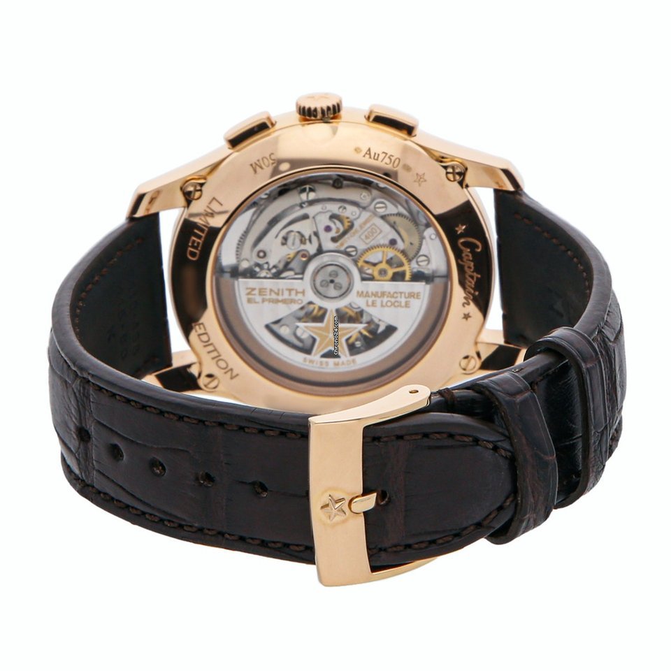 IMG_9081 Zenith Captain Chronograph Mens watch Unisex Automatic Rose gold 18.2111.400 01.C498 Replica 5