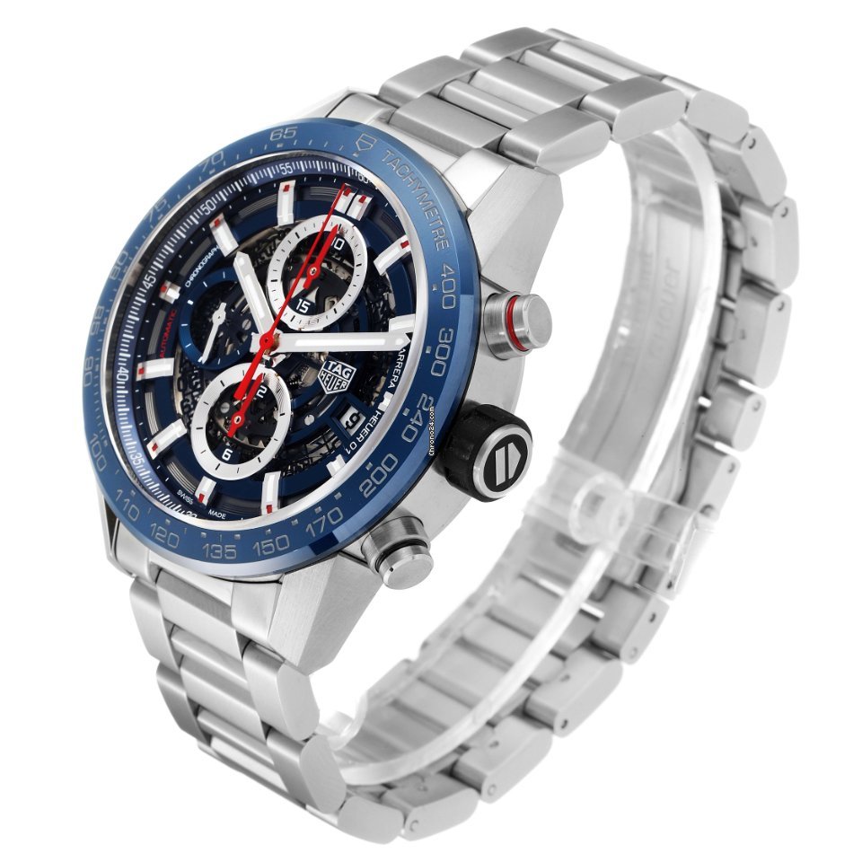 IMG_9081 TAG Heuer Carrera Calibre HEUER 01 Mens watch Unisex Automatic Steel CAR201T.BA0766 Replica 5