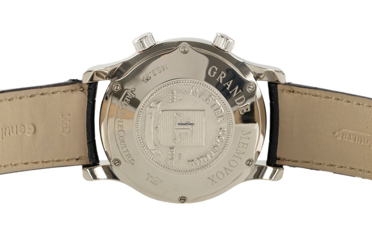 IMG_9081 Jaeger-LeCoultre Master Memovox Mens watch Unisex Automatic White gold 146.3.95 Replica 5