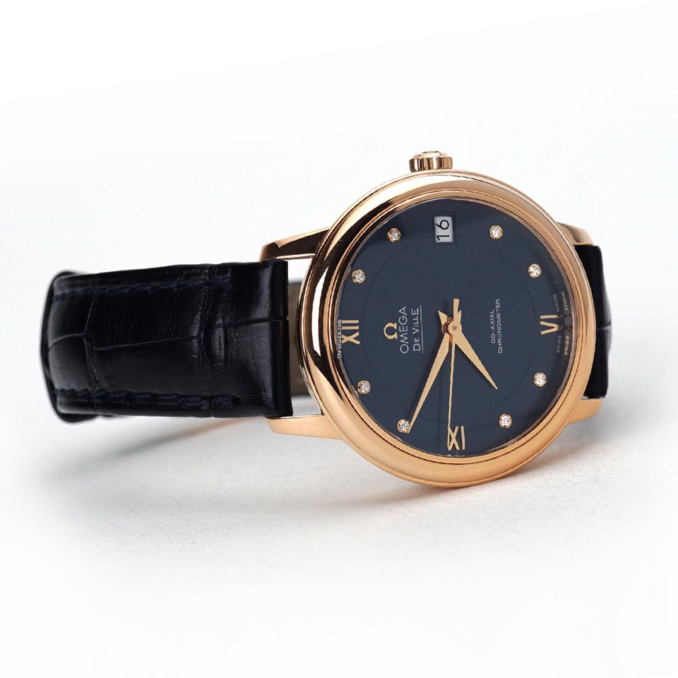 IMG_9081 Omega De Ville Prestige Womens watch Automatic Red gold 424.53.33.20.53.001 Replica 5