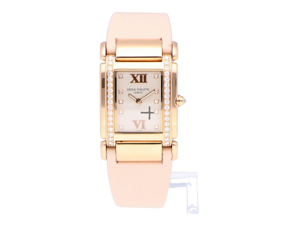 IMG_9081 Patek Philippe Twenty~4 Womens watch Quartz Rose gold 4920R-010 Replica 5