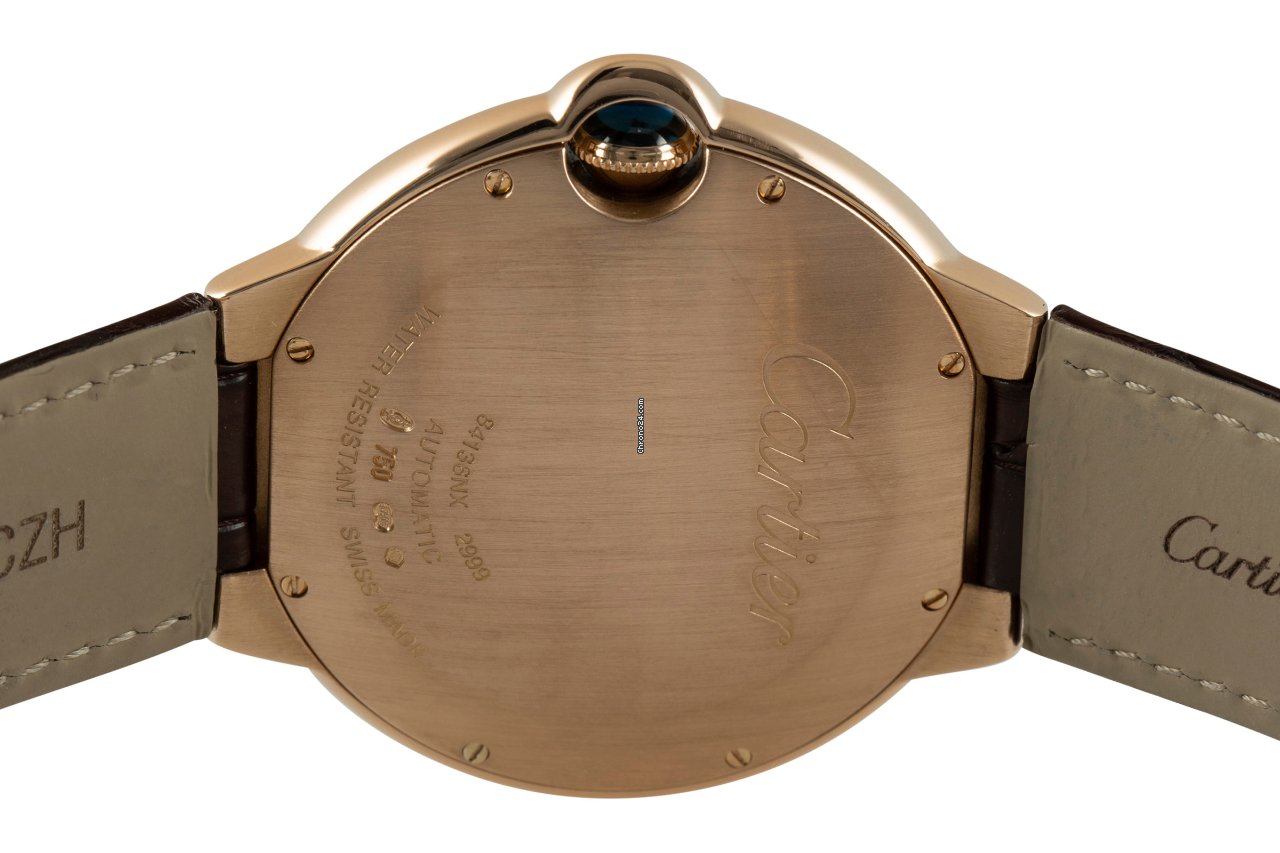 IMG_9081 Cartier Ballon Bleu 42mm Mens watch Unisex Automatic Red gold W6900651 Replica 5