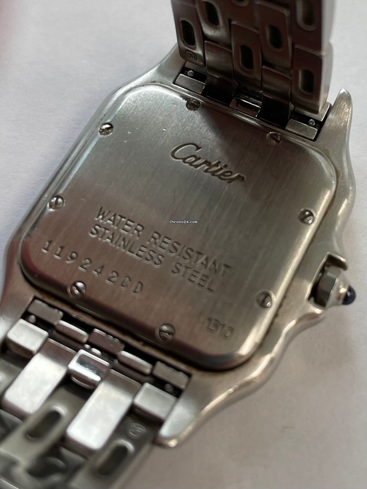 IMG_9081 Cartier Panthere Womens watch Quartz Steel 1310 Replica 5