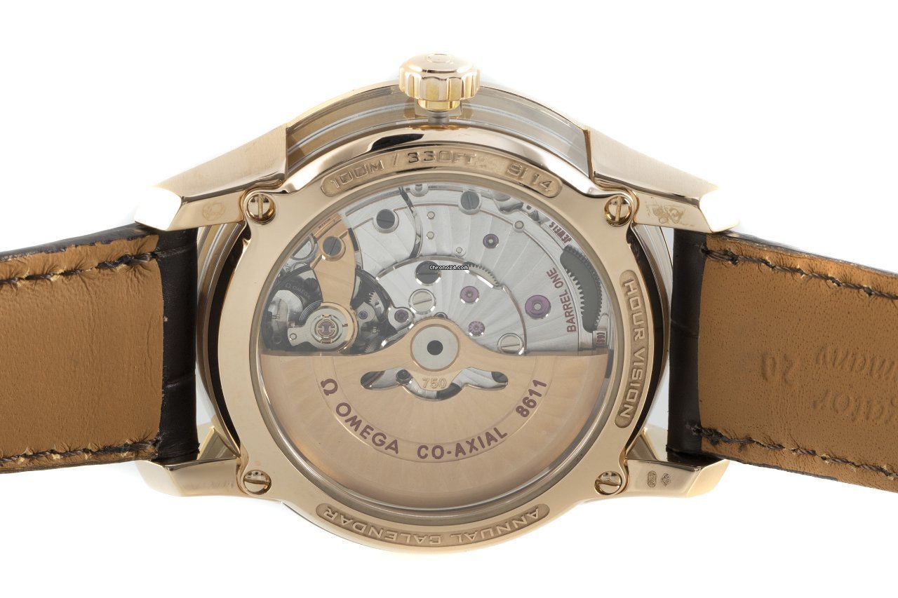 Omega De Ville Hour Vision Mens watch Unisex Automatic Red gold 431.63.41.22.02.001 Replica 5