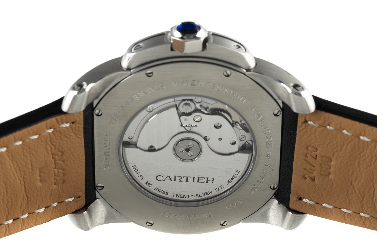 IMG_9081 Cartier Calibre de Cartier Mens watch Unisex Automatic Steel 3299 Replica 5