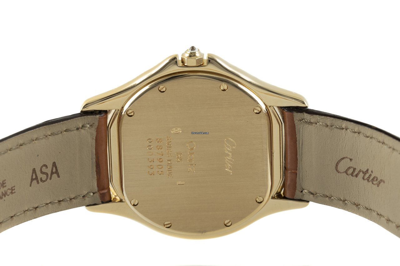 Cartier Cougar Womens watch Quartz Yellow gold 887905 Replica 5