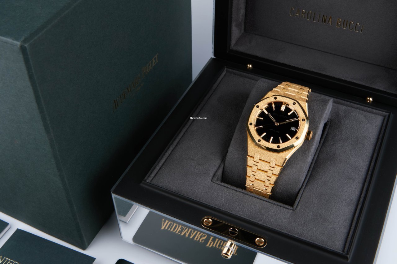 Audemars Piguet Royal Oak Lady Automatic Yellow gold 15454BA.GG.1259BA.02 Replica 5